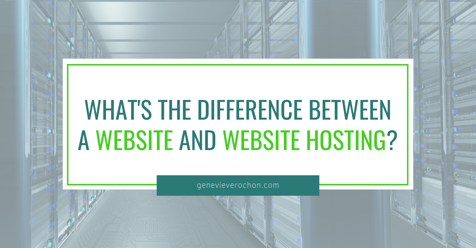 what's the difference between a website and website hosting