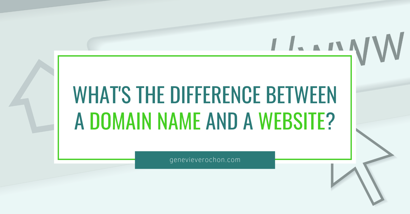 what's the difference between a domain name and website